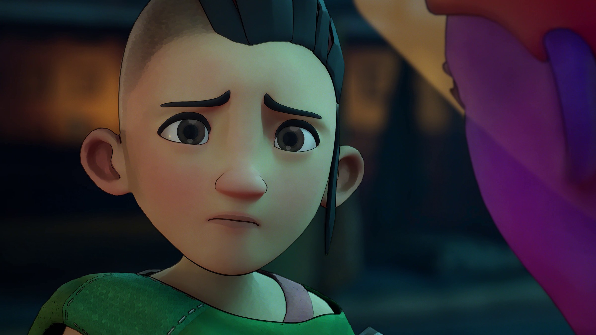 Gi’s concerned expression